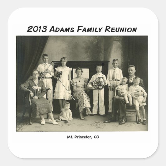 Stickers met familie afbeelding (Voorkant)