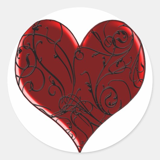 Stickers met gekleurd hart (Voorkant)