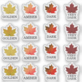 Stickers met gekleurde lederen mantel (Voorkant)