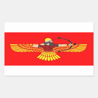 Stickers met gevleugelde schijf