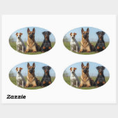 stickers met honden (Vel)