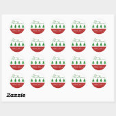 Stickers met kerstbomen (Vel)