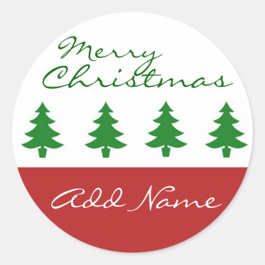 Stickers met kerstbomen (Voorkant)
