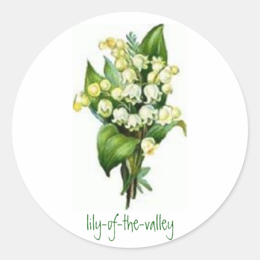 Stickers met Lily-of-the-Valley Design (Voorkant)