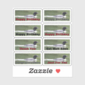 Stickers met Loons en tekst om te personaliseren (Vel)