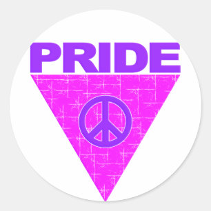 Stickers met Pride-driehoek
