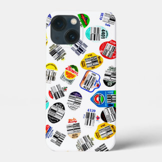 Stickers met streepjescode produceren iPhone 13 mini hoesje