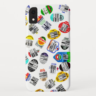 Stickers met streepjescode produceren iPhone XR hoesje