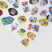 Stickers met streepjescode produceren tissuepapier (Detail)