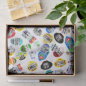 Stickers met streepjescode produceren tissuepapier (Geschenk)