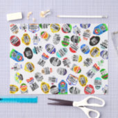 Stickers met streepjescode produceren tissuepapier (Craft)