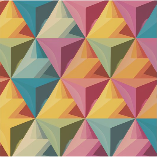Stickers met vet geometrisch driehoekpatroon (Voorkant)