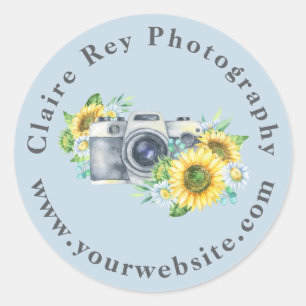 Stickers met vet logo voor fotografen Verpakt me