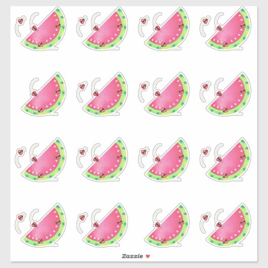 Stickers met watermeloenen van Ladybug (Vel)