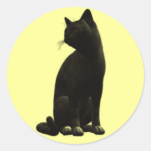 Stickers met zwarte kat