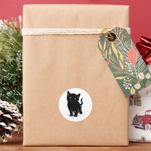 Stickers met zwarte kat