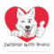Stickers met Zwitserse Witte Herder Thumb Up