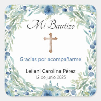 Stickers Mi Bautizo - Stickers Baptême Espagnol