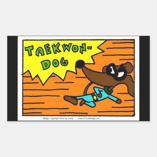 Stickers Midge TAEKWON-DOG - Set de 20 (Devant)