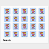Stickers mignon ours en peluche #2-2 (Feuille)