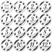 Stickers Milestone Faux Parties scintillant Baby (Devant)