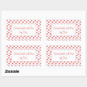 Stickers MINI HEARTS Rectangle "MAIN" (Feuille)