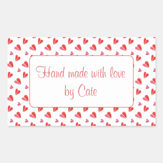 Stickers MINI HEARTS Rectangle "MAIN" (Devant)