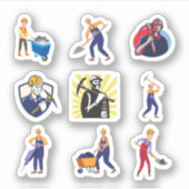 Stickers Minière Charbon (Devant)