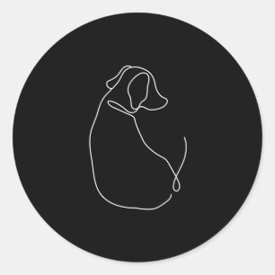 Stickers minimaliste noir et blanc