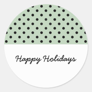 Stickers Mint Green Sweet Polka Dot Holiday