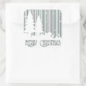 Stickers - Mint & Grijs - Sterren en sneeuw (Tas)