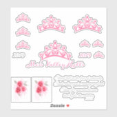 Stickers Miss Pageant USA Crown Custom (Feuille)