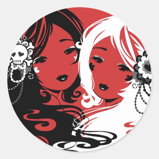 Stickers Miss Sugar et Miss Cyanide (Devant)
