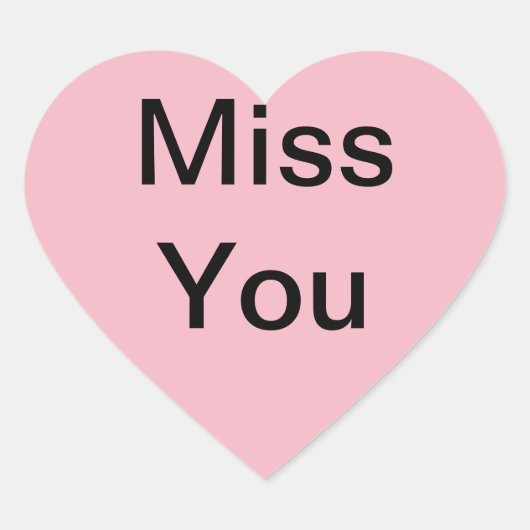 Stickers "Miss You" à utiliser sur les cartes ou (Devant)