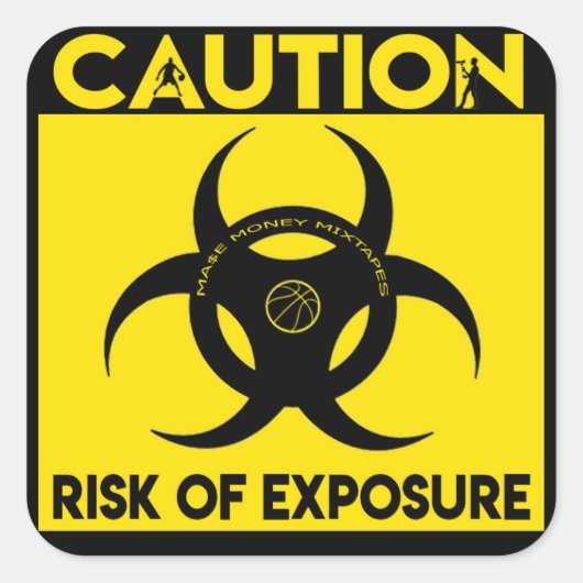 Stickers Mixtape Ma$e argent (Devant)