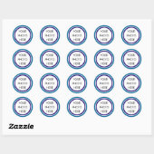 Stickers Modèle bleu et marine (Feuille)