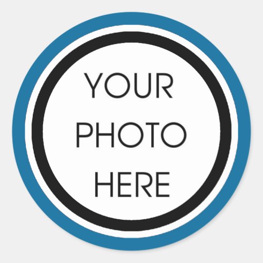 Stickers Modèle bleu et noir (Devant)