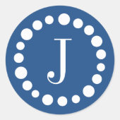 Stickers Modèle bleu monogramme (Devant)