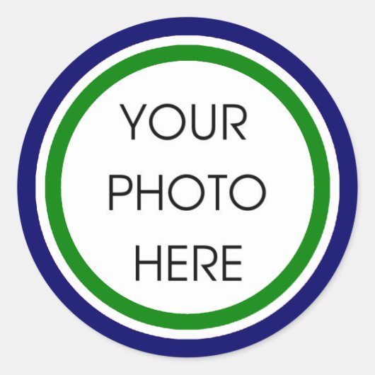 Stickers Modèle vert et bleu (Devant)