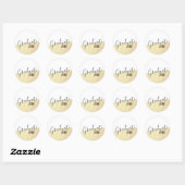 Stickers Moderne Black & Gold Graduation (Feuille)