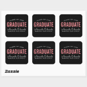Stickers Moderne Graduate Personnalisée Graduation (Feuille)