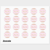 Stickers modernes Confetti Rose White & Gold (Feuille)