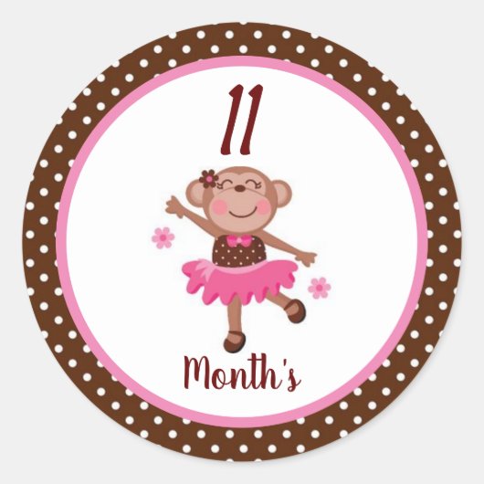 Stickers Mois Bébé (Devant)