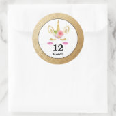 Stickers Mois de bébé Unicorn (Sac)