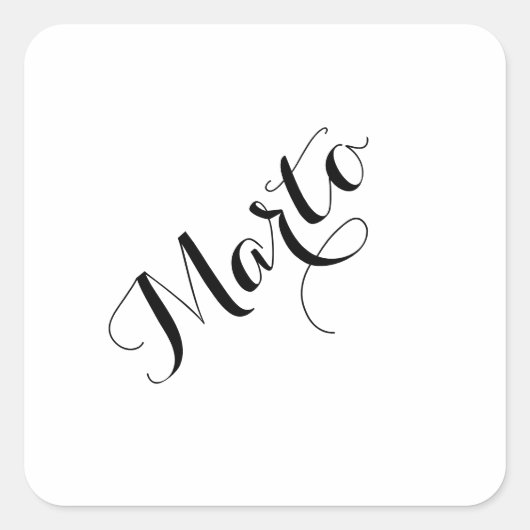 Stickers Mois Esperanto - Marto (Mars) (Devant)