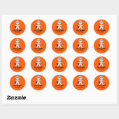Stickers momie d'Halloween (Feuille)