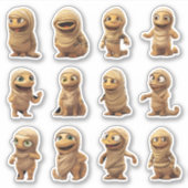 Stickers momie d'Halloween (Devant)