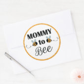Stickers Mommy to Bee - Baby shower Bee Theme (Enveloppe)