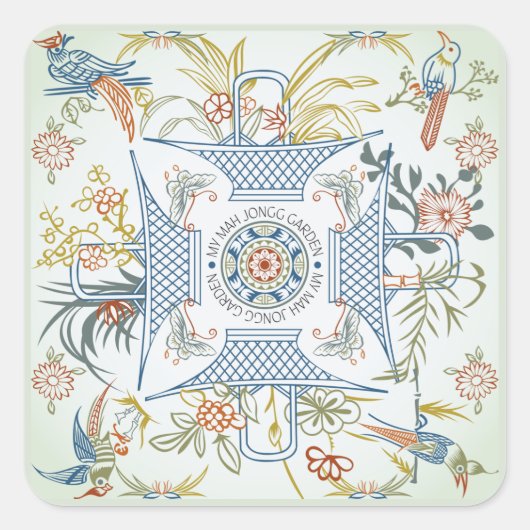 Stickers Mon Mah Jongg Garden (Devant)