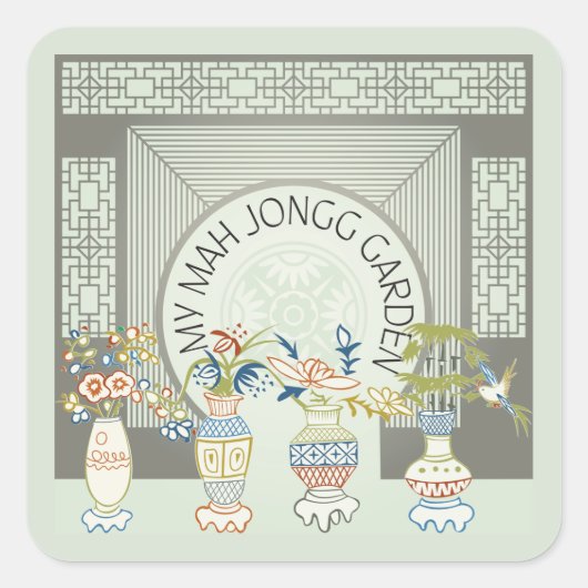 Stickers Mon Mah Jongg Garden (Devant)